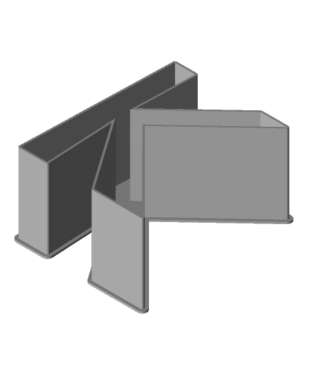 LATIN CAPITAL LETTER K, nestable box (v1) by PPAC full viewable 3d model