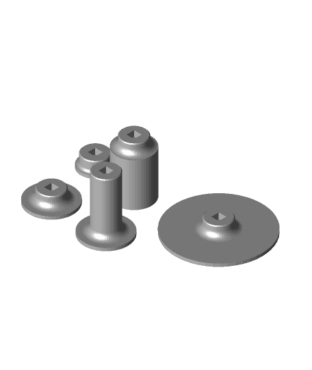 Customizable bases for fully 3D printed bobbleheads. 3d model