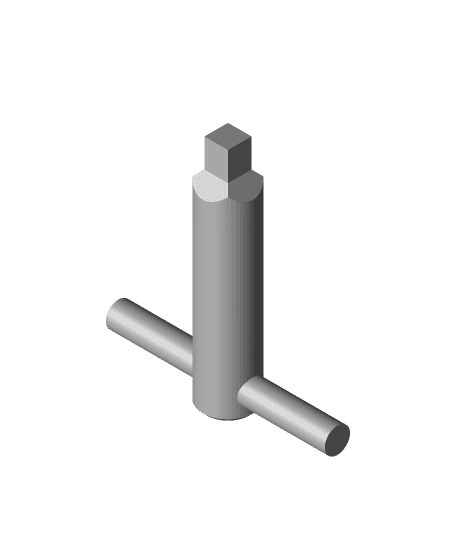 Letterpress Quoin Key by HolmesyLogic full viewable 3d model