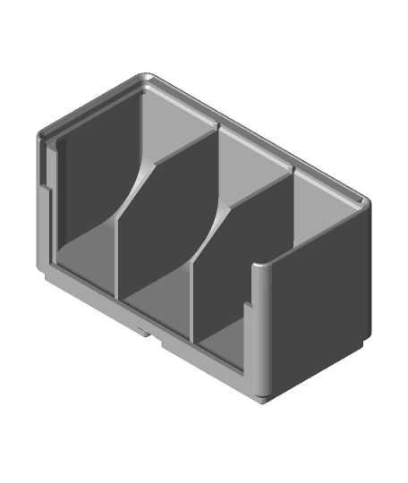 Gridfinity Window Bin with Lid 3d model