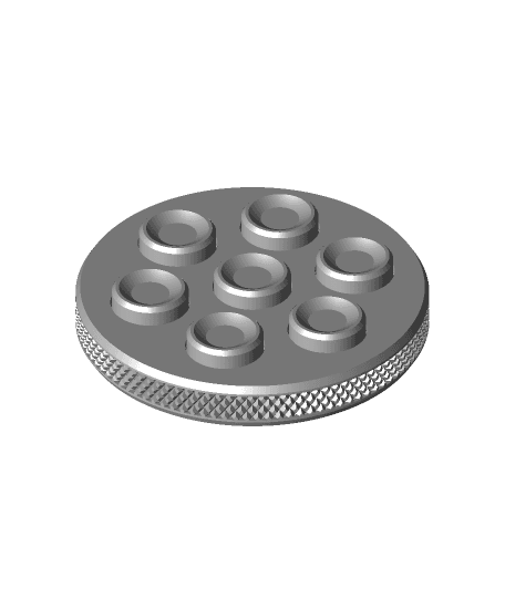 Small 7 Disc Clickit  by ThinAir3D full viewable 3d model