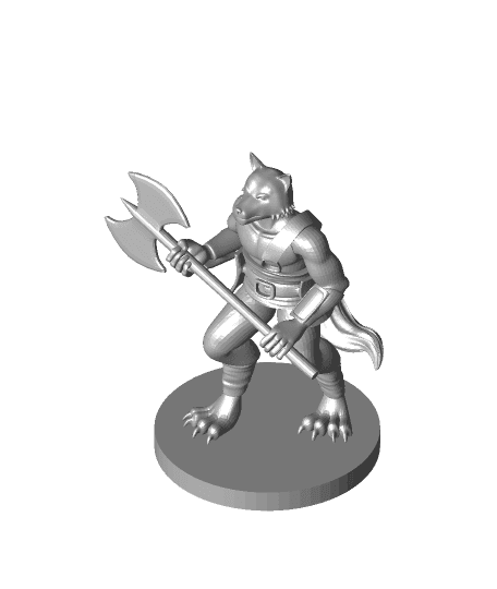 Kitsune Barbarian 3d model