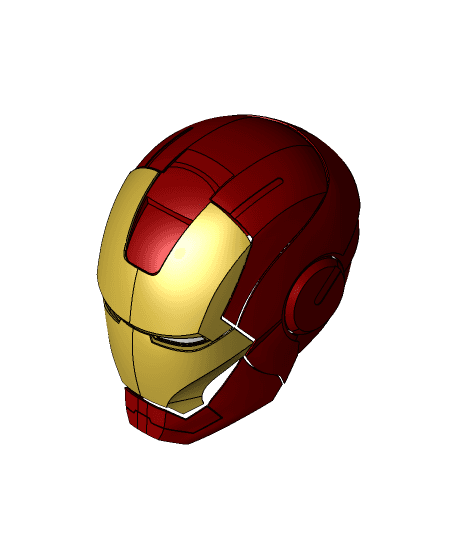 Ironman helmet.x_t by muneebliaqat179 full viewable 3d model