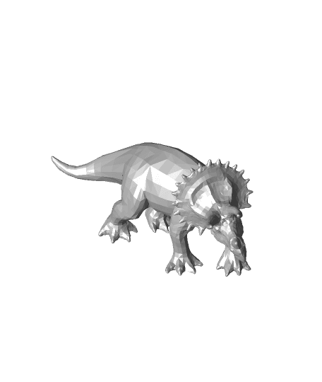 Triceratops (Low Poly) by Jrjy3 full viewable 3d model