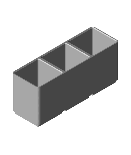 Gridfinity Modified 1x3x55 3d model