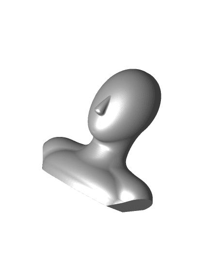 Blank Bust for 3D Pens 3d model