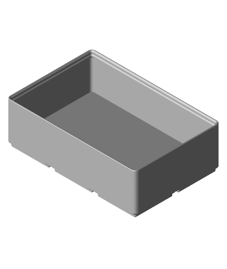 Gridfinity Simple Box for Husky drawers, no screw holes 3d model
