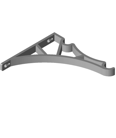 Filament Spool Shelf Bracket 3d model