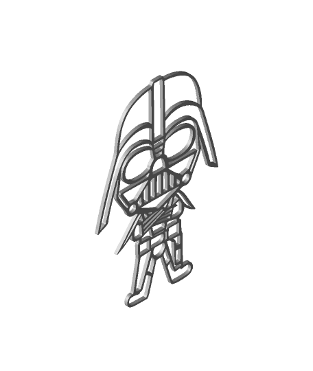 Darth Vader Star Wars -Art 2D.stl by jefferson.moraes full viewable 3d model