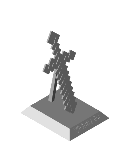 Minecraft sword veales 3d model