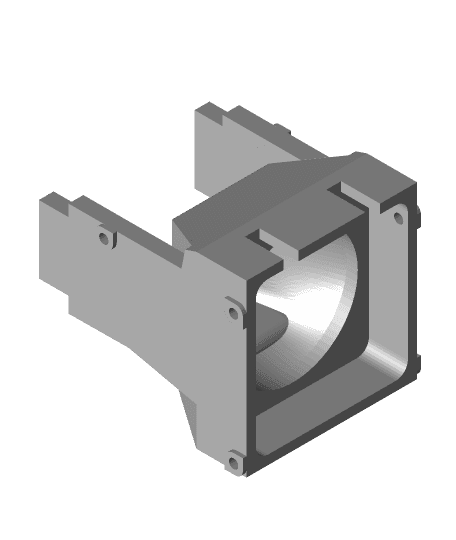 MicroSwiss Extruder Fans Adapters by begovics full viewable 3d model