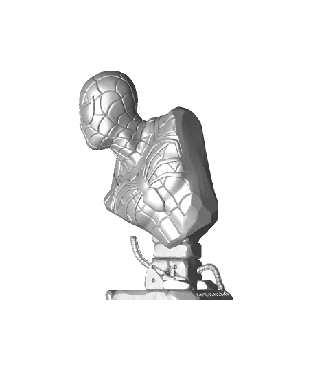 Spider-Man bust (fan art) by Eastman full viewable 3d model
