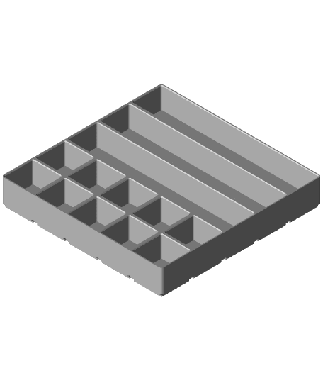 Gridfinity Modified 5x5x35-07 by yellow.bad.boy full viewable 3d model
