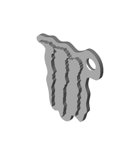 Monster Energy Keychain 3d model