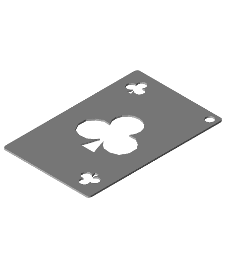 DECK OF CARDS KEYCHAIN 3d model