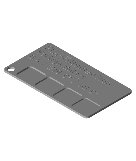 PLA Fillamentum Vertigo Galaxy Karte 3d model