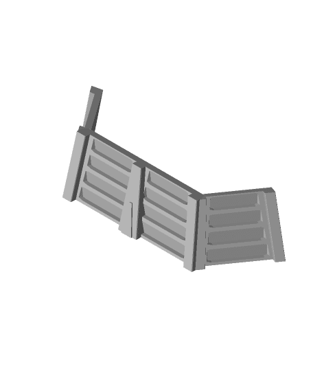 Star Wars Legion Terrain - Crates, Barrels and Barricades 3d model
