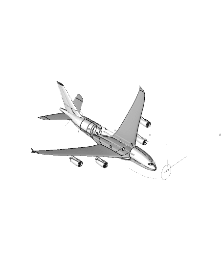 A380 PLANE .igs 3d model