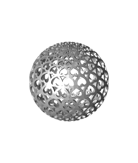 Ornamental Ball of Hearts (Valentine's Gift) by Arkay_Prints full viewable 3d model