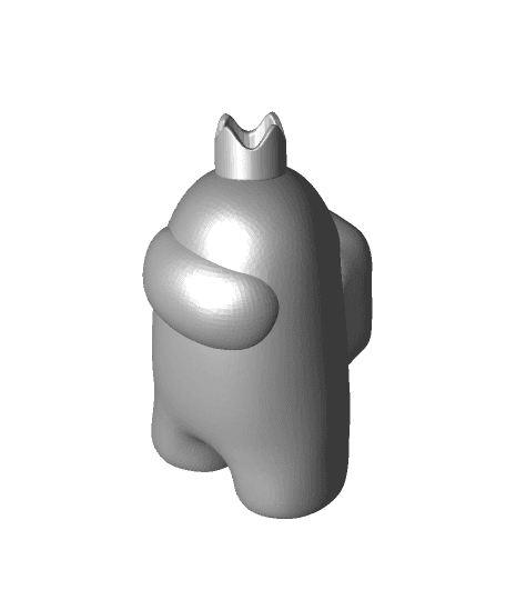Among Us with Crown 3d model