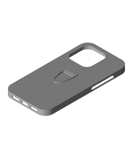 Iphone 14 pro with stand case by yurokos full viewable 3d model