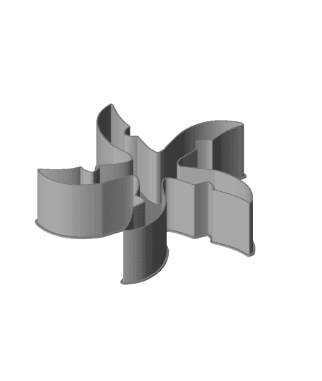 Shuriken 0059, nestable box (v2) 3d model