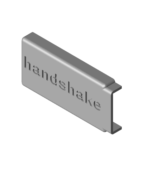 Handshake Usb Cover 3d model
