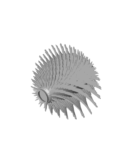 Thistle Flower - vase mode 3d model