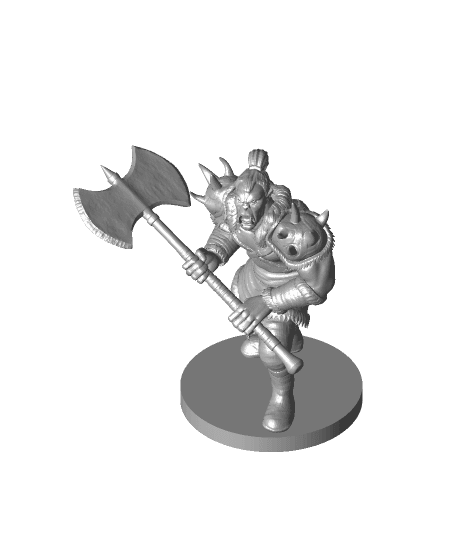 Male Orc Warrior 3d model