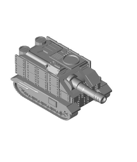 FHW: Mobile Tunnel Rat Cannon (BoD) 3d model