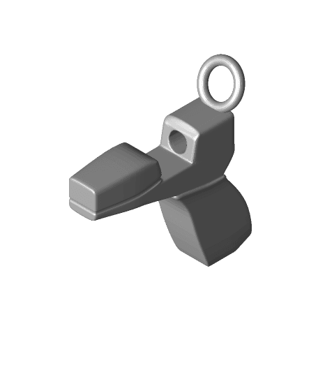Hot Glue Gun Keychain Buddy 3d model