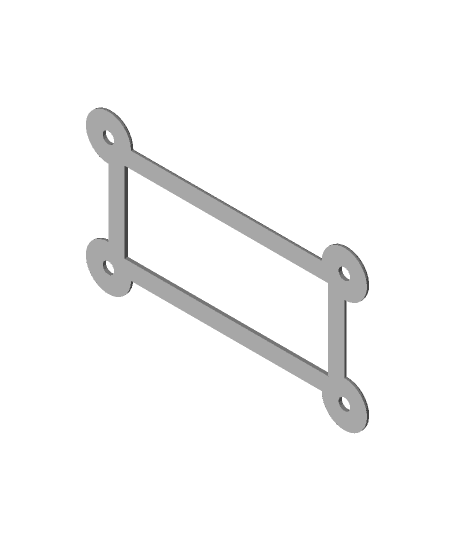 Motorcycle License Plate Support 3d model