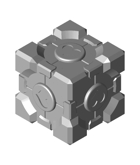 Aperture Science Weighted Companion Cube 3d model