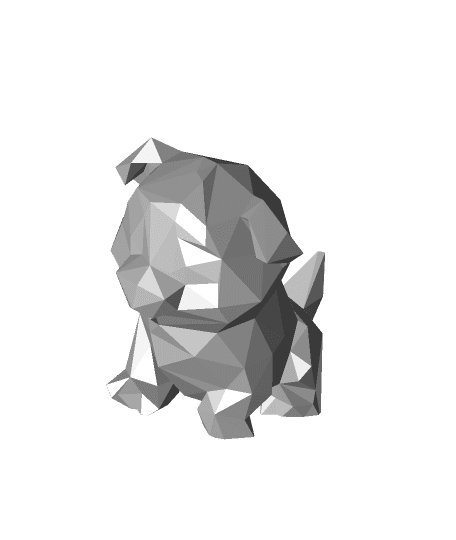 Low Poly Creality Test Dog by cooperthorne5 full viewable 3d model