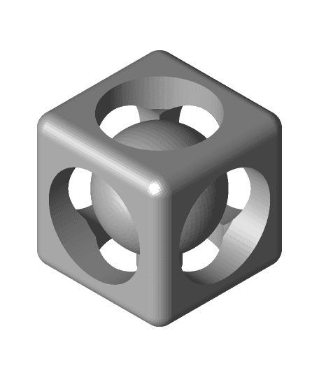 Cube + Sphere inside.stl 3d model