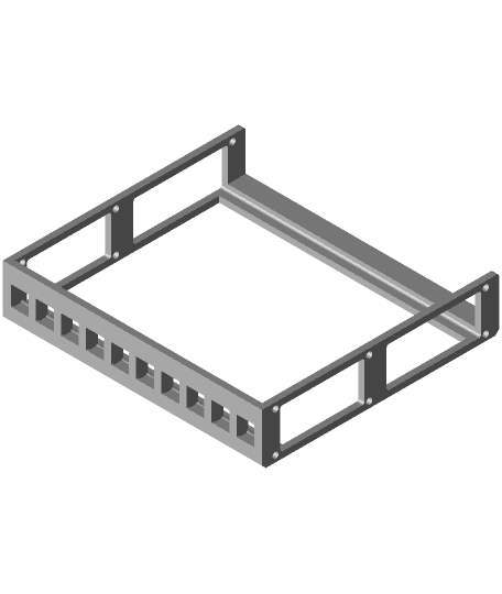 racksys - Keystone Panel x10 3d model
