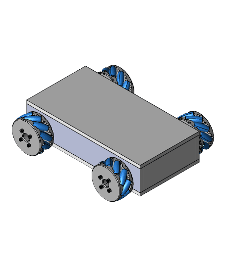 Mecanum Wheels Robot 3d model