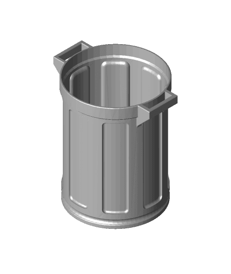 Trashcan with Lid 3d model