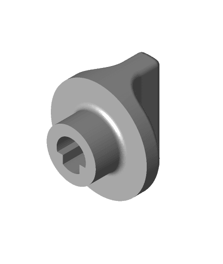 Old Radio Knob with 1/4" D Shaft by rebeltaz full viewable 3d model