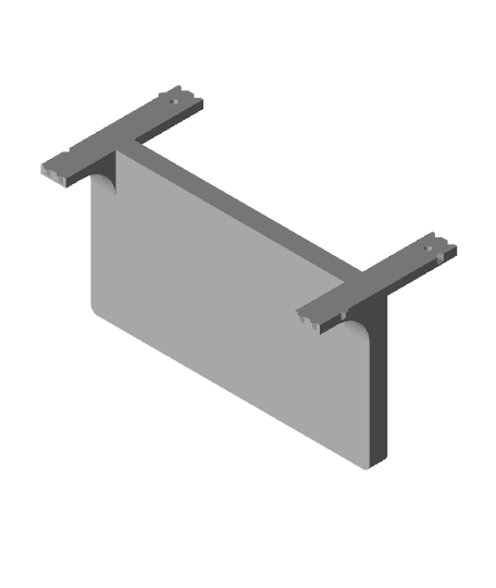 Gridfinity, Wall Mount, 4x2, Single Height 3d model