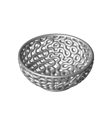 Truchet Bowls (Medium) 3d model