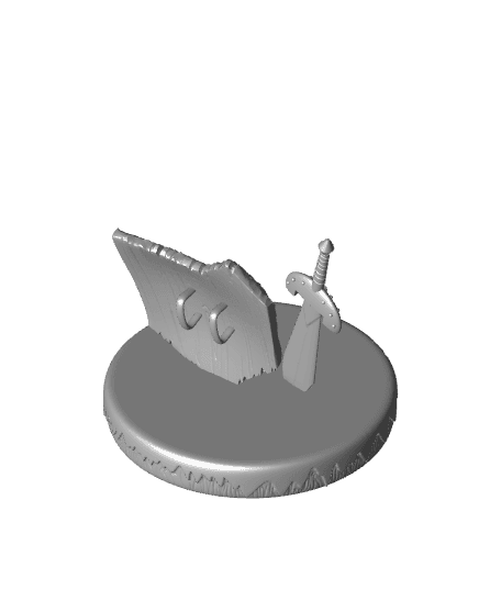 Deku Shield and Sword 3d model
