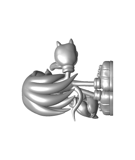Knuckles - Sonic The Hedgehog - Fan Art by printedobsession full viewable 3d model