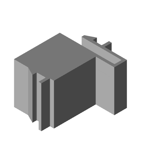 Keystone Jack Port Blanker (Solid) 3d model