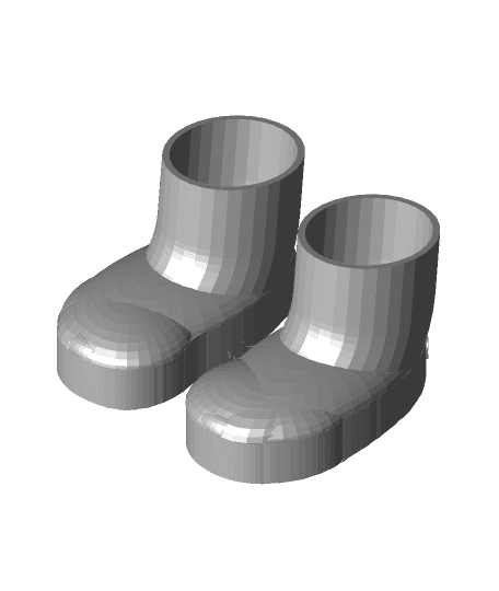 Baby Bootie Display - #Thangs100K- 3 to 6 Months.stl 3d model