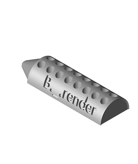 16 Crayon Holder 3d model