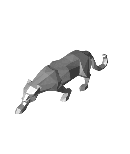 Origami_panther 3d model