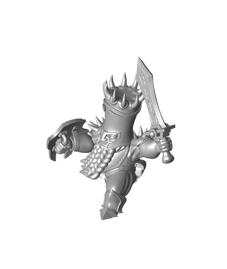 Chaos Dwarf Unit Leader by np_dev full viewable 3d model