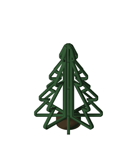 Hallow Christmas Tree Slices 3d model