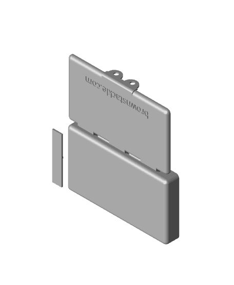 Medium Inline Spinner Tackle Box 3d model